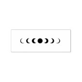 Moderne minimalistische fase van de maan rubberstempel (Gestempeld)