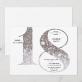 Moderne, minimalistische faux goudglitter 70ste ve kaart (Voorkant / Achterkant)