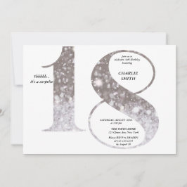 Moderne, minimalistische faux goudglitter 70ste ve kaart