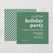 Moderne minimalistische feestdag kaart (Voorkant / Achterkant)