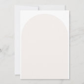 Moderne minimalistische feestdag kaart (Achterkant)