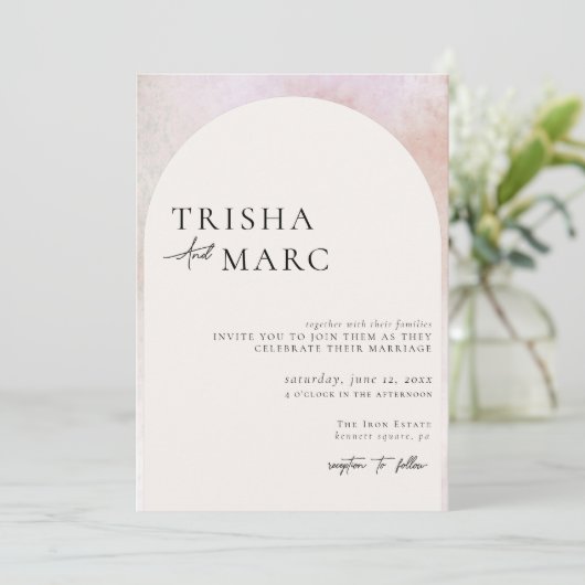 Moderne minimalistische feestdag kaart (Staand voorkant)