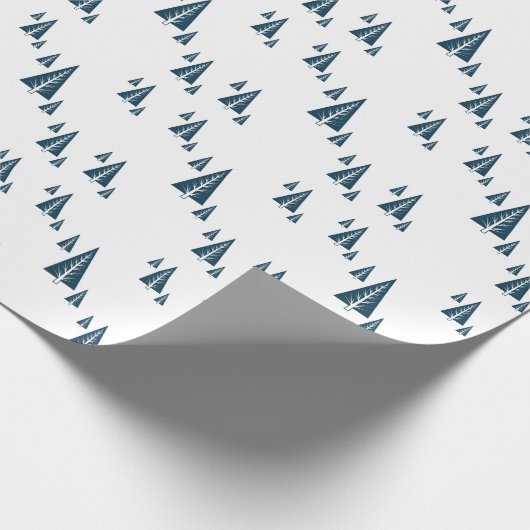 Moderne minimalistische feestelijke kerst cadeaupapier (Hoek)