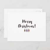 Moderne minimalistische feestelijke Tress X-Max gr Feestdagenkaart (Voorkant / Achterkant)