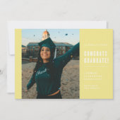 MODERNE MINIMALISTISCHE FELICITATIES AFSTUDEREN UI KAART (Voorkant)