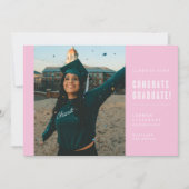 MODERNE MINIMALISTISCHE FELICITATIES AFSTUDEREN UI KAART (Voorkant)