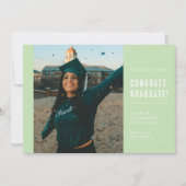 MODERNE MINIMALISTISCHE FELICITATIES AFSTUDEREN UI KAART (Voorkant)