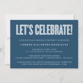 MODERNE MINIMALISTISCHE FELICITATIES AFSTUDEREN UI KAART (Achterkant)