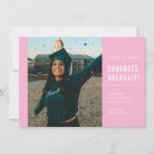 MODERNE MINIMALISTISCHE FELICITATIES AFSTUDEREN UI KAART (Voorkant)