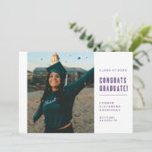 MODERNE MINIMALISTISCHE FELICITATIES AFSTUDEREN UI KAART (Staand voorkant)