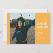 MODERNE MINIMALISTISCHE FELICITATIES AFSTUDEREN UI KAART (Voorkant)