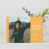 MODERNE MINIMALISTISCHE FELICITATIES AFSTUDEREN UI KAART (Staand voorkant)