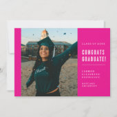 MODERNE MINIMALISTISCHE FELICITATIES AFSTUDEREN UI KAART (Voorkant)