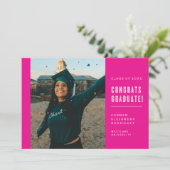 MODERNE MINIMALISTISCHE FELICITATIES AFSTUDEREN UI KAART (Staand voorkant)