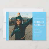MODERNE MINIMALISTISCHE FELICITATIES AFSTUDEREN UI KAART (Voorkant)
