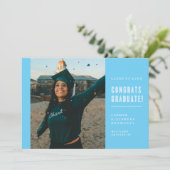 MODERNE MINIMALISTISCHE FELICITATIES AFSTUDEREN UI KAART (Staand voorkant)