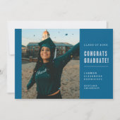 MODERNE MINIMALISTISCHE FELICITATIES AFSTUDEREN UI KAART (Voorkant)