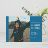 MODERNE MINIMALISTISCHE FELICITATIES AFSTUDEREN UI KAART (Staand voorkant)