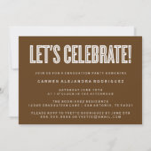 MODERNE MINIMALISTISCHE FELICITATIES AFSTUDEREN UI KAART (Achterkant)