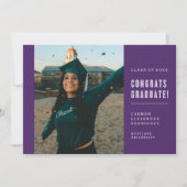 MODERNE MINIMALISTISCHE FELICITATIES AFSTUDEREN UI KAART (Voorkant)