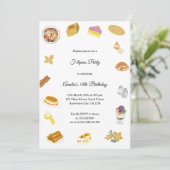 Moderne Minimalistische Filipijnse Feest Uitnodigi Kaart (Staand voorkant)
