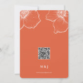 Moderne minimalistische Floral Verona Sunset Weddi Save The Date (Achterkant)