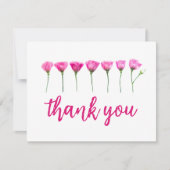 Moderne, minimalistische florale dank uw kaart (Voorkant)