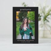 Moderne minimalistische foto | Aankondiging Afstud (Staand voorkant)