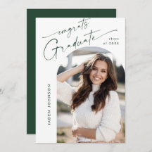 Moderne minimalistische foto afstudeerfeest QR cod