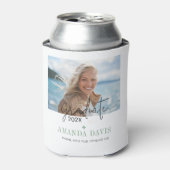 Moderne minimalistische foto afstudeerfeest uitnod blikjeskoeler (Blikje Voorkant)