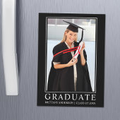 Moderne minimalistische foto Afstuderen magnetisch