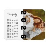 Moderne Minimalistische Foto Agenda Februari 2026 Magneet (Horizontaal)