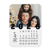 Moderne Minimalistische Foto Agenda Oktober 2026 Magneet (Verticaal)