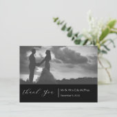 Moderne minimalistische foto bedankkaart (Staand voorkant)