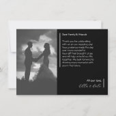 Moderne minimalistische foto bedankkaart (Achterkant)