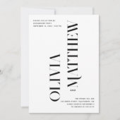 Moderne minimalistische foto bruiloft verlovingsfe kaart (Voorkant)