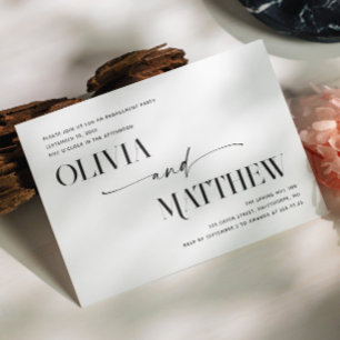 Moderne minimalistische foto bruiloft verlovingsfe kaart