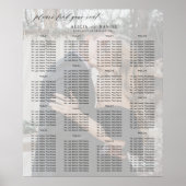 Moderne minimalistische foto bruiloft zitgrafiek poster (Voorkant)