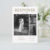 Moderne minimalistische foto collage respons Kaart (Staand voorkant)