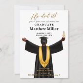 Moderne minimalistische foto deed hij het Afstuder Kaart (Voorkant)