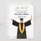 Moderne minimalistische foto deed hij het Afstuder Kaart (Voorkant)