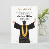 Moderne minimalistische foto deed hij het Afstuder Kaart (Staand voorkant)