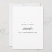 Moderne minimalistische foto details bruiloft save the date (Achterkant)