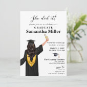 Moderne, minimalistische foto die ze deed Afstuder Kaart (Staand voorkant)