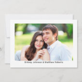 Moderne minimalistische foto Elegant Script bruilo Kaart (Achterkant)