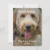 moderne minimalistische foto feestdagenkaart (Voorkant)