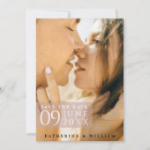Moderne, Minimalistische Foto gebaseerde Save The  Save The Date (Voorkant)