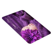 Moderne Minimalistische Foto Geboorteaankondiging Magneet (Rechterzijde)