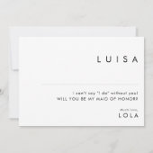 Moderne, minimalistische foto gemaakt van het eerv kaart (Achterkant)