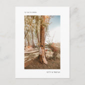 Moderne, minimalistische foto, gewoon gehuwde loti aankondigingskaart (Voorkant)